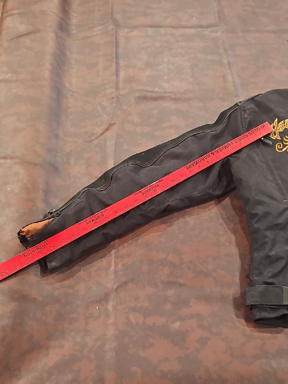 Q Womens Black And Orange Harley Davidson Jacket - Picture 10 of 14